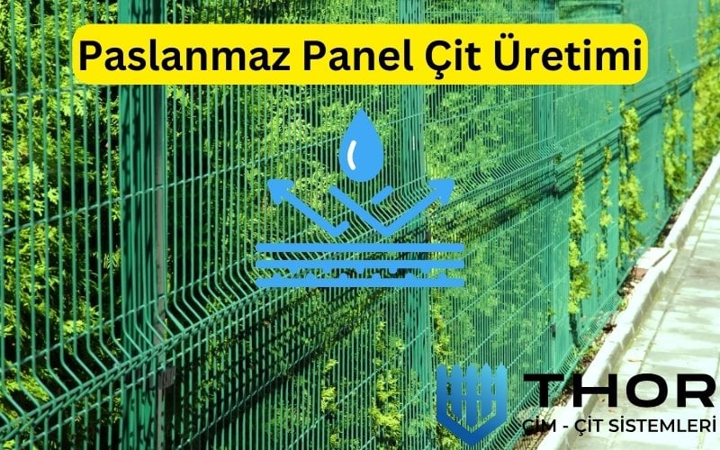 paslanmaz panel çit üretimi